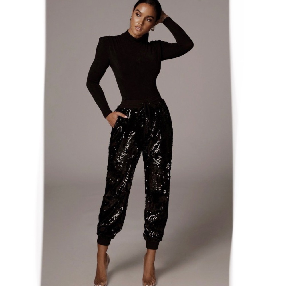 JLUXLABEL sequin joggers